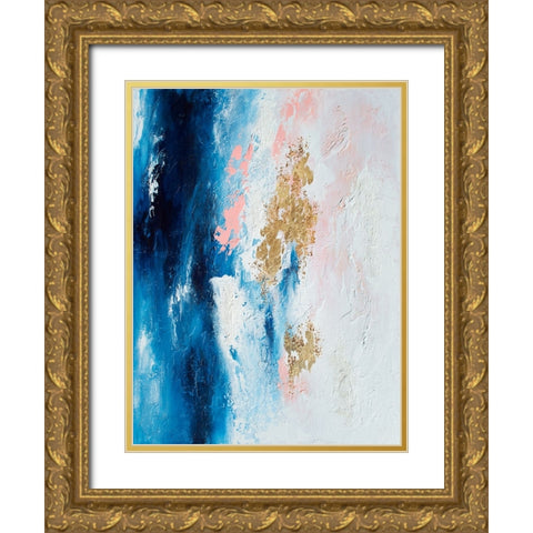 Moonstone Gold Ornate Wood Framed Art Print with Double Matting by Storms, Alyson