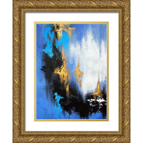 Parallel Gold 2 Gold Ornate Wood Framed Art Print with Double Matting by Storms, Alyson