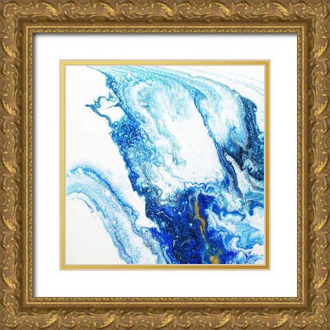 Peace Gold Ornate Wood Framed Art Print with Double Matting by Storms, Alyson