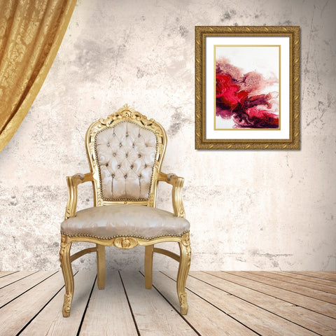 Rainbow Smoke 3 Gold Ornate Wood Framed Art Print with Double Matting by Storms, Alyson