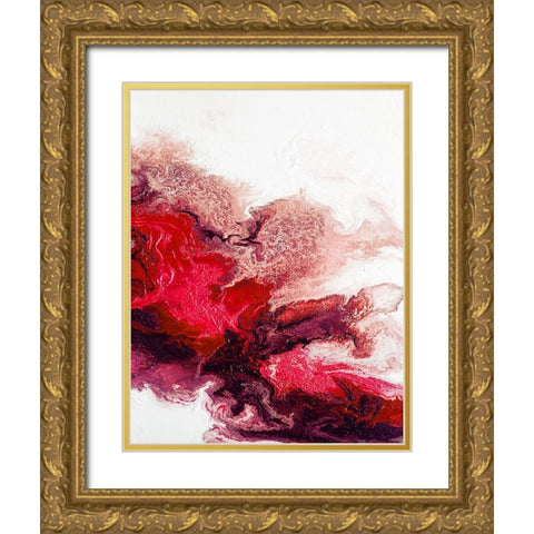 Rainbow Smoke 3 Gold Ornate Wood Framed Art Print with Double Matting by Storms, Alyson