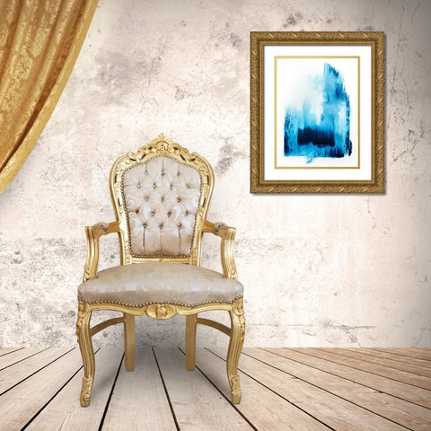 Royalblue 2 Gold Ornate Wood Framed Art Print with Double Matting by Storms, Alyson