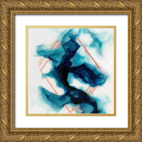 Smoke and Mirrors Gold Ornate Wood Framed Art Print with Double Matting by Storms, Alyson