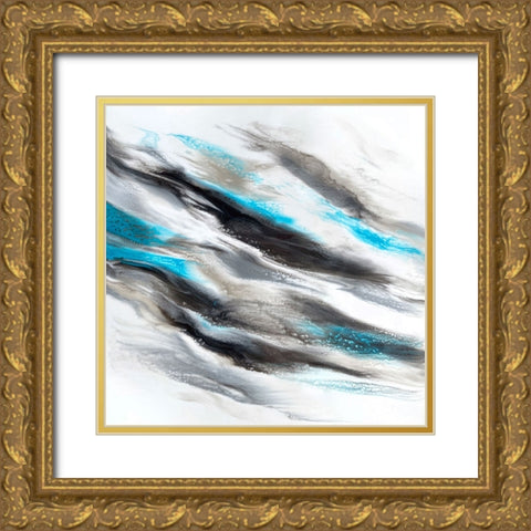 Submerge Gold Ornate Wood Framed Art Print with Double Matting by Storms, Alyson