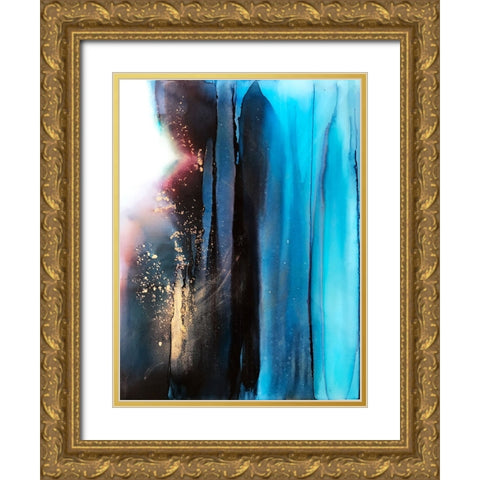 Wishing Well Gold Ornate Wood Framed Art Print with Double Matting by Storms, Alyson