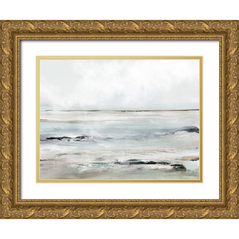 Sandybay Gold Ornate Wood Framed Art Print with Double Matting by Hobday, Dan