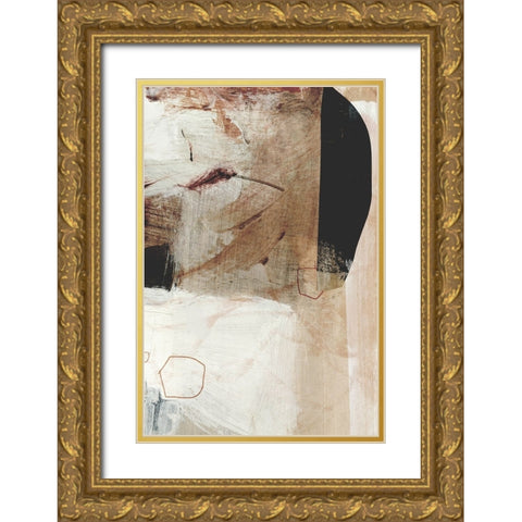 Go With It No2 Gold Ornate Wood Framed Art Print with Double Matting by Hobday, Dan