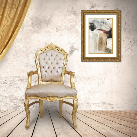 Go With It No1 Gold Ornate Wood Framed Art Print with Double Matting by Hobday, Dan