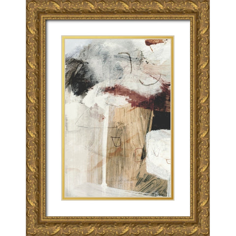 Go With It No1 Gold Ornate Wood Framed Art Print with Double Matting by Hobday, Dan
