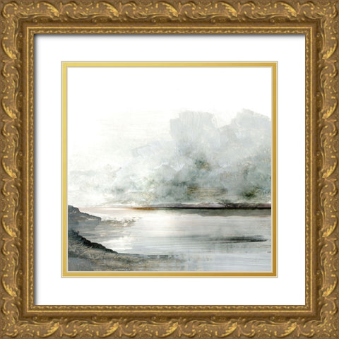 Ebb Gold Ornate Wood Framed Art Print with Double Matting by Hobday, Dan