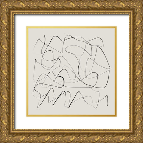 Ready Gold Ornate Wood Framed Art Print with Double Matting by Hobday, Dan