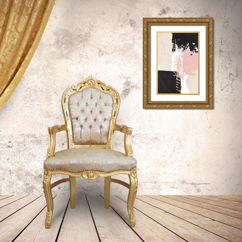 Expression of calm-3 Gold Ornate Wood Framed Art Print with Double Matting by Ann Moss, Sally