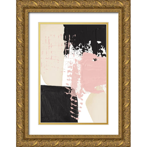 Expression of calm-3 Gold Ornate Wood Framed Art Print with Double Matting by Ann Moss, Sally