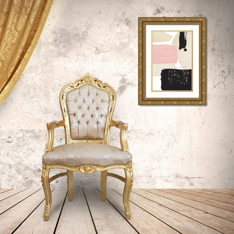 Expression of calm-1 Gold Ornate Wood Framed Art Print with Double Matting by Ann Moss, Sally