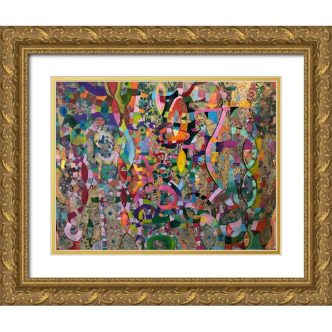 Moving up Gold Ornate Wood Framed Art Print with Double Matting by Loebelsohn, Alise