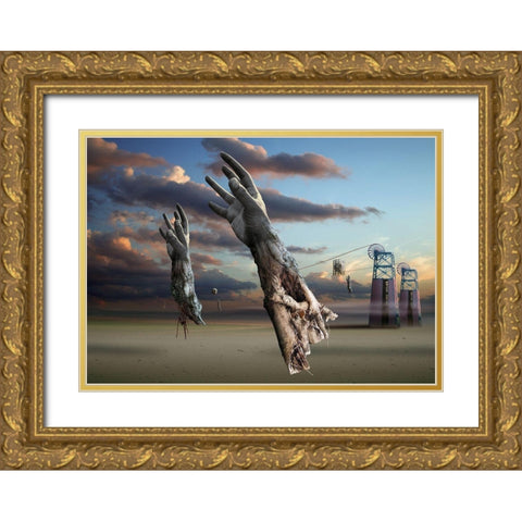 Untitled Gold Ornate Wood Framed Art Print with Double Matting by Penchev, Radoslav