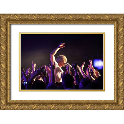 Switchfoot Gold Ornate Wood Framed Art Print with Double Matting by Gardestig, Anders