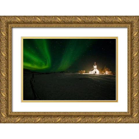 Infinity Gold Ornate Wood Framed Art Print with Double Matting by Ingibergsson, Bragi