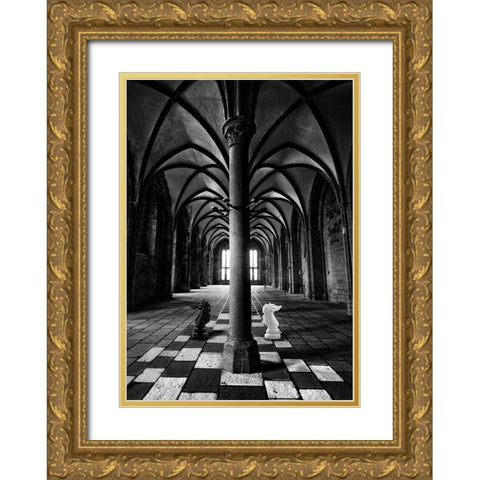 Querelle Gold Ornate Wood Framed Art Print with Double Matting by David Senechal Photographie