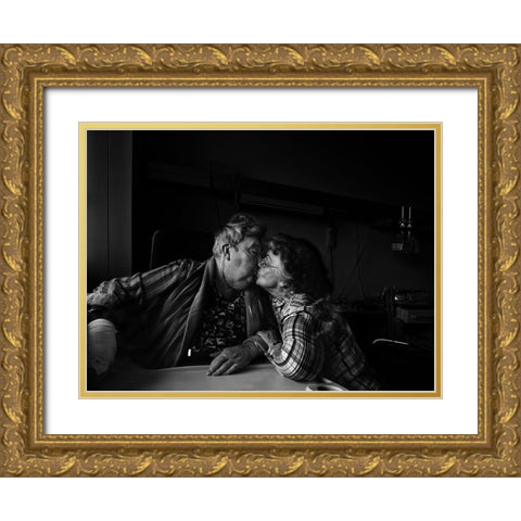 Love Gold Ornate Wood Framed Art Print with Double Matting by Eisele, Stefan