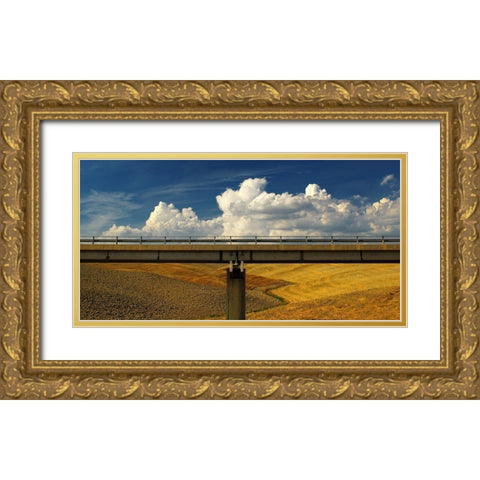 Between Earth A Sky Gold Ornate Wood Framed Art Print with Double Matting by Martini, Francesco