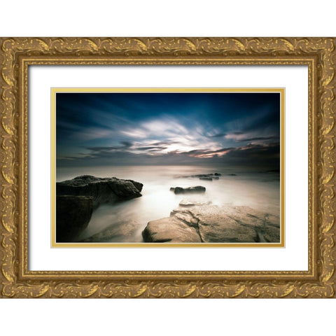 Morning Breaks Gold Ornate Wood Framed Art Print with Double Matting by Brackstone, Mel