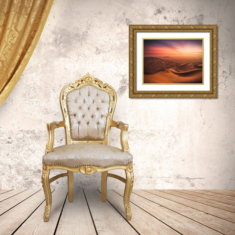 An End And A Beginning Gold Ornate Wood Framed Art Print with Double Matting by Wonisch, Andreas