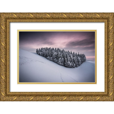Staying Together Gold Ornate Wood Framed Art Print with Double Matting by Wonisch, Andreas