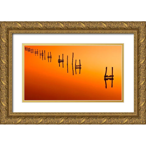 Way Out Of Here Gold Ornate Wood Framed Art Print with Double Matting by Planinski, Zhecho