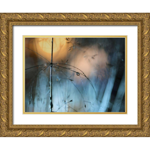 Almost Dark Gold Ornate Wood Framed Art Print with Double Matting by Westum, Heidi