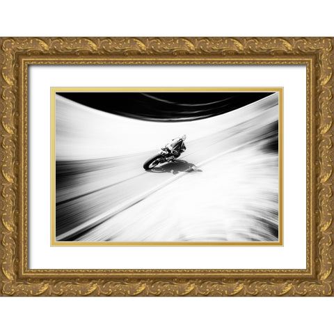 A Smoother Road Gold Ornate Wood Framed Art Print with Double Matting by Abrantes, Paulo
