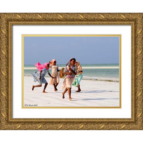 Z1 Gold Ornate Wood Framed Art Print with Double Matting by Taln