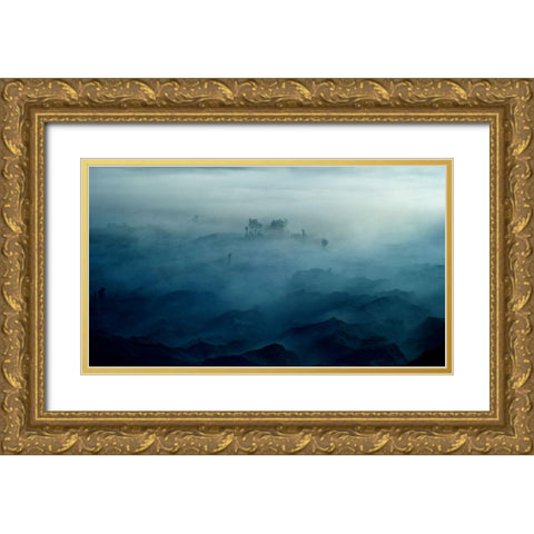 Land Of Fog Gold Ornate Wood Framed Art Print with Double Matting by Gunawan, Rudi