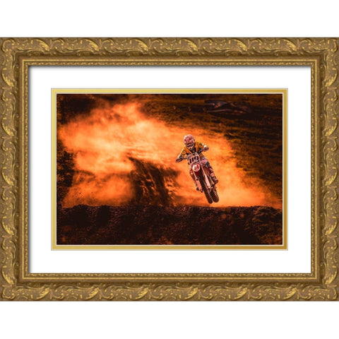 Above Gold Ornate Wood Framed Art Print with Double Matting by Igor, Salkov