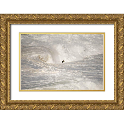 Nazarac North Canyon Gold Ornate Wood Framed Art Print with Double Matting by Caria, Rui