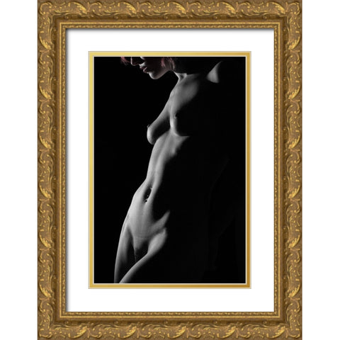Morgana Fata Gold Ornate Wood Framed Art Print with Double Matting by Zakka Bajjani, Jerome