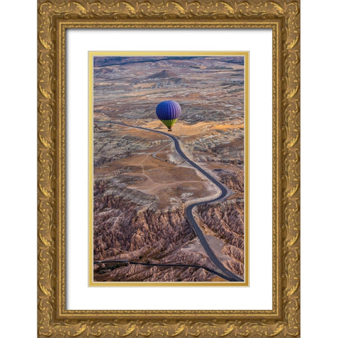 Follow The Path Gold Ornate Wood Framed Art Print with Double Matting by Song, Gunarto