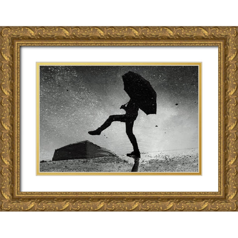 Skywalker Gold Ornate Wood Framed Art Print with Double Matting by Ajven