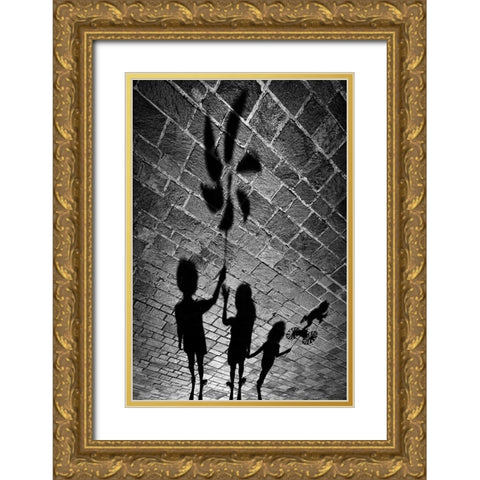 I Have A Gift Also For You. Gold Ornate Wood Framed Art Print with Double Matting by Grambone, Antonio