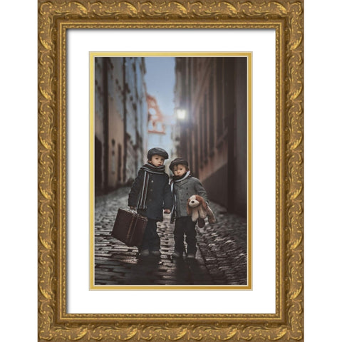Les Misacrables Gold Ornate Wood Framed Art Print with Double Matting by Tomsickova, Tatyana