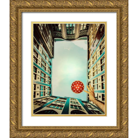 Play It! Gold Ornate Wood Framed Art Print with Double Matting by ambra