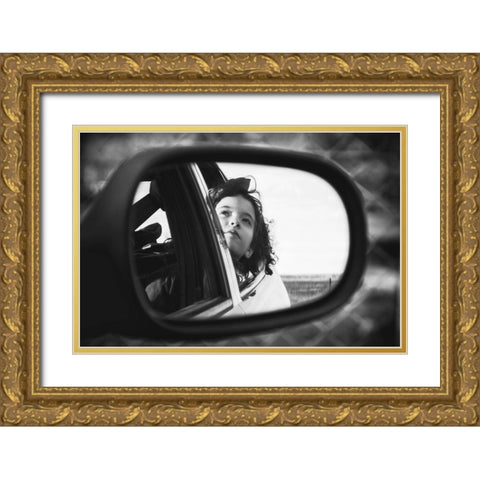 A Wild Desire Gold Ornate Wood Framed Art Print with Double Matting by Mexia, Laura