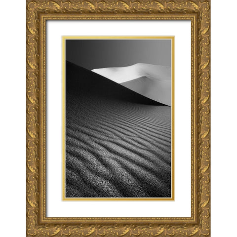 An Ice Hill In Desert ! Gold Ornate Wood Framed Art Print with Double Matting by Barootkoob, Ali