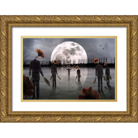 The Mysterious Cult Gold Ornate Wood Framed Art Print with Double Matting by Kiciak, Christophe