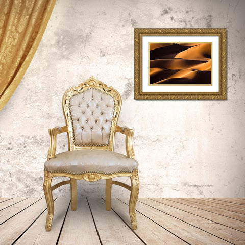 Light And Shadow Gold Ornate Wood Framed Art Print with Double Matting by Momeni, Mohammadreza