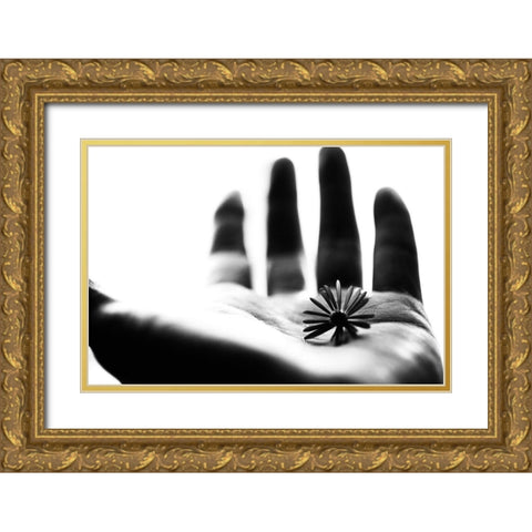One Life Gold Ornate Wood Framed Art Print with Double Matting by Ikeda, Keisuke