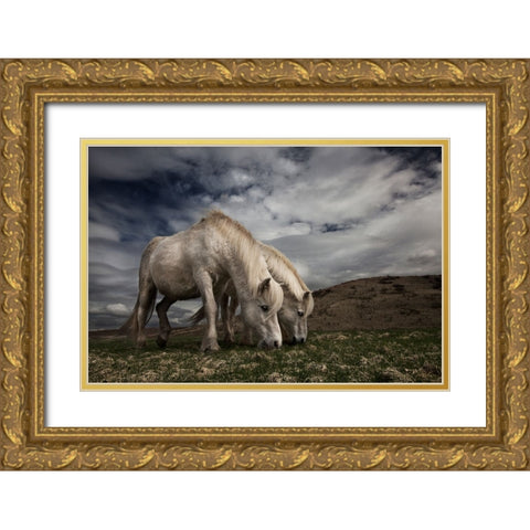Two Years Later Gold Ornate Wood Framed Art Print with Double Matting by Ingibergsson, Bragi
