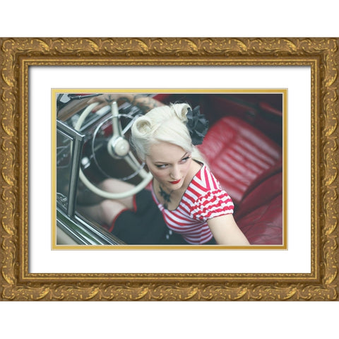 Promise-You Won\T Delete Me Gold Ornate Wood Framed Art Print with Double Matting by Block, Reinhard