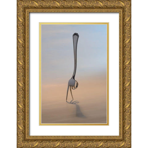 The Walker Gold Ornate Wood Framed Art Print with Double Matting by Caballero, David