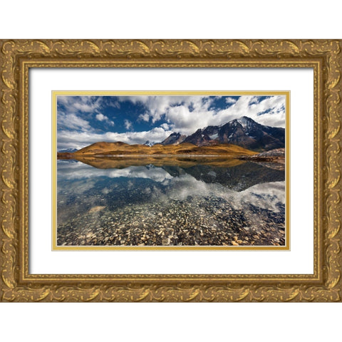...Illusoriness... Gold Ornate Wood Framed Art Print with Double Matting by Shcherbina, Valeriy